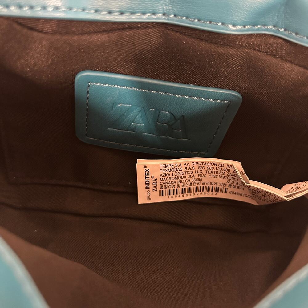 ZARA Quilted Chain Shoulder Bag Purse - Picture 10 of 12